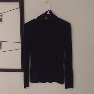 Judith&Charles black roll neck top L/G